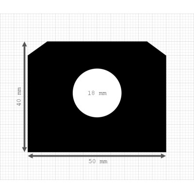 Luikenpakking | EPDM | 50 x 40 mm